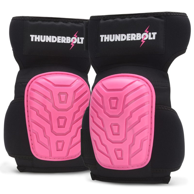 Thunderbolt Knee Pads for Women for Work for Flooring, Gardening, Cleaning, Tile Work, with Comfortable Gel Cushion and Anti-Slip Straps - Image 1